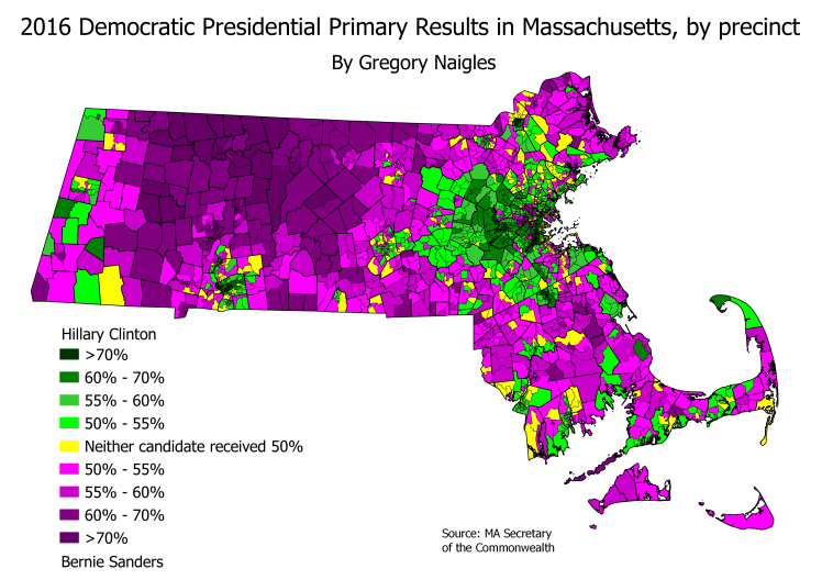 MA 16PrezPrimDem precinct results