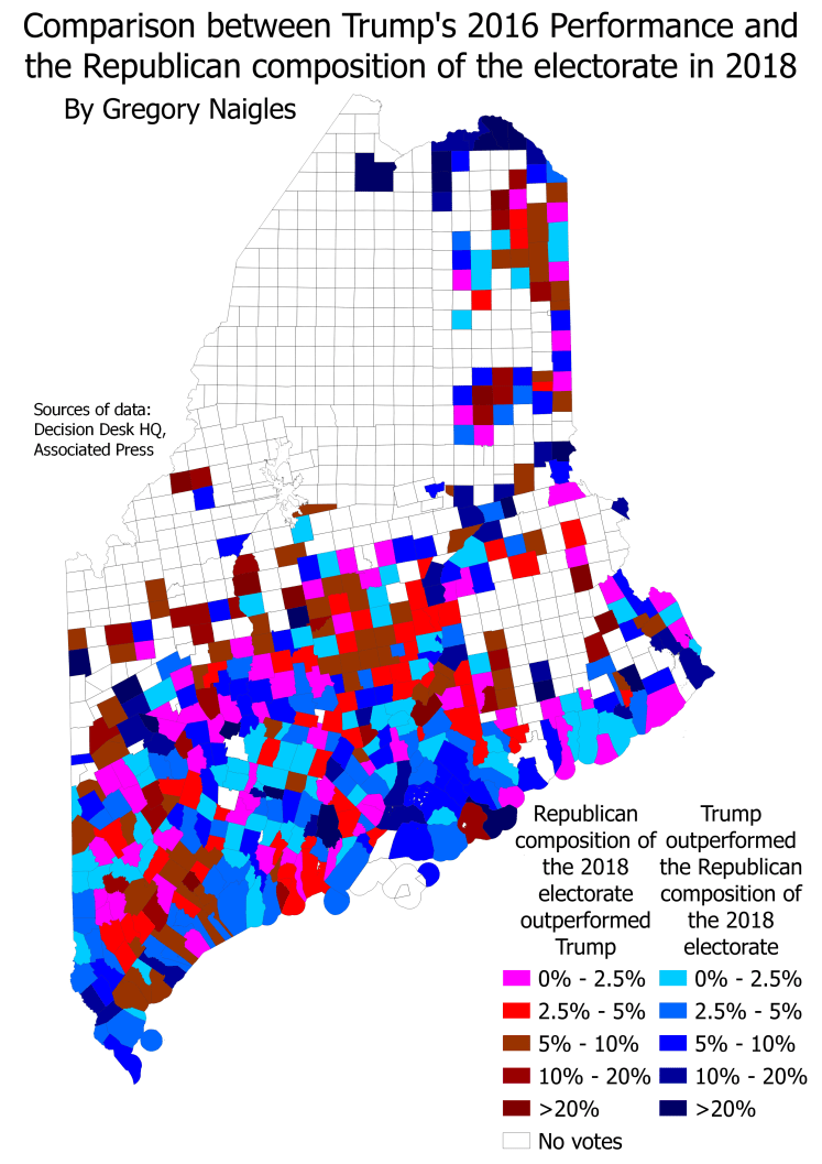 ME 18Primary Trump vs Republican ElecComp 2018