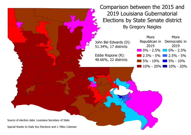 LA 19Gov by SD comp to 15Gov by SD