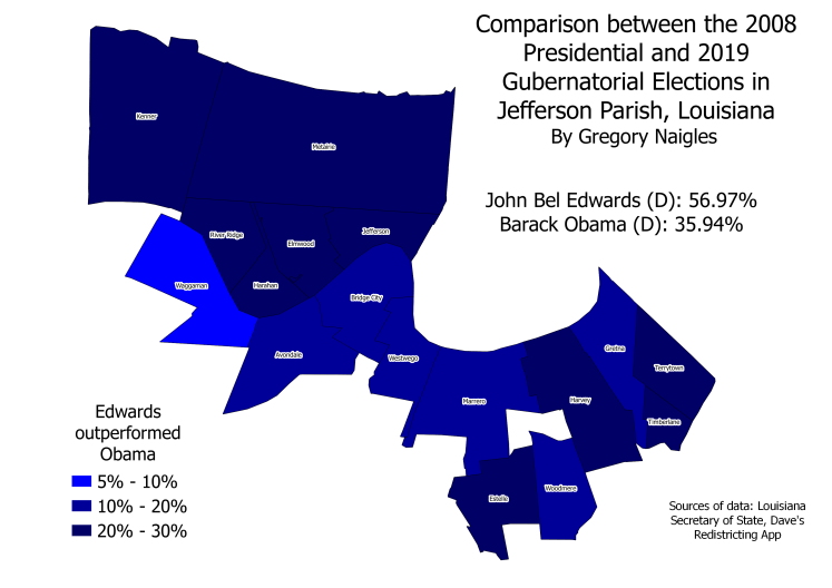 LA 19Gov JeffPar comp to 08Prez